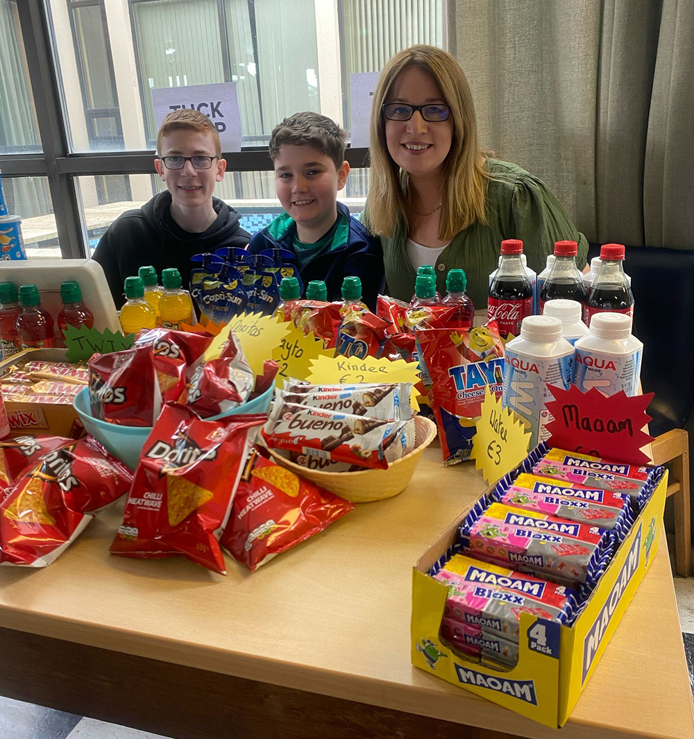 Janice Kelly from Communications with her two boys Noah and Oisin