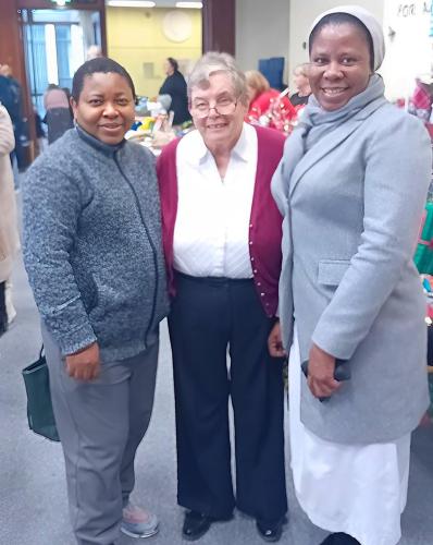 Srs. Anastasia Essien, Christine Lawler and Cecilia Kanulor, MMM