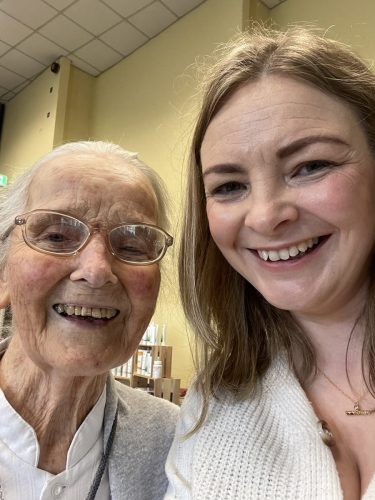 Jolene Matthews from Communications with Sr Jo Anne Kelly, MMM