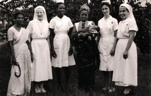 3 Mary on R as a nurse in Nigeria