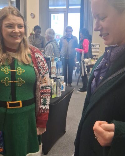 Jolene Matthews, Design, MMM Communications Dept with Cheryl White