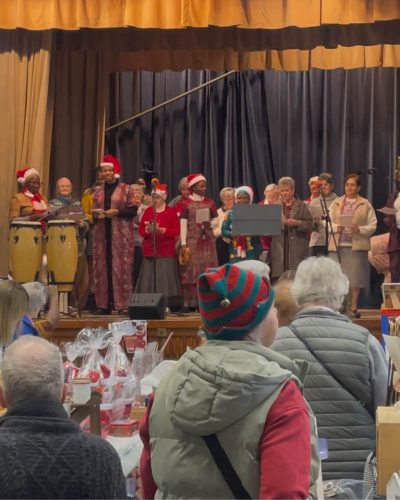 The MMM choir take to the stage